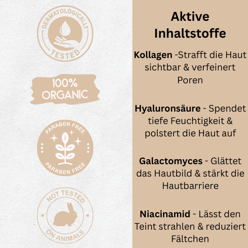 Bio - Kollagen Gesichtsmaske
